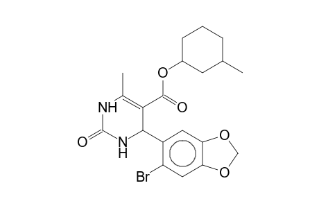 3-Methylcyclohexyl 4-(2-bromo-4,5-methylenedioxyphenyl)-3,4-dihydro-6-methyl-2(1H)-oxo-5-pyrimidinecarboxylate