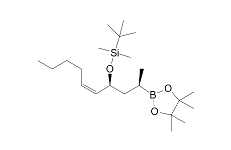 tert-Butyldimethyl(((2R,4S,Z)-2-(4,4,5,5-tetramethyl-1,3,2-dioxaborolan-2-yl)dec-5-en-4-yl)oxy)silane