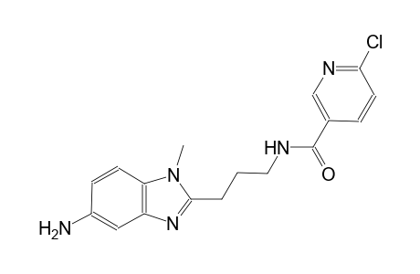 3-pyridinecarboxamide, N-[3-(5-amino-1-methyl-1H-benzimidazol-2-yl)propyl]-6-chloro-