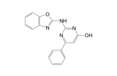 2-(1,3-benzoxazol-2-ylamino)-6-phenyl-1H-pyrimidin-4-one