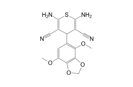 4H-thiopyran-3,5-dicarbonitrile, 2,6-diamino-4-(4,7-dimethoxy-1,3-benzodioxol-5-yl)-