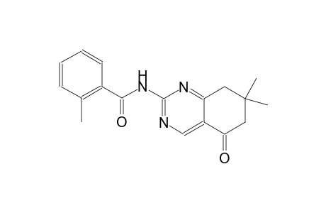 N-(7,7-dimethyl-5-oxo-5,6,7,8-tetrahydro-2-quinazolinyl)-2-methylbenzamide