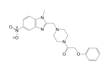 1-methyl-5-nitro-2-{[4-(phenoxyacetyl)-1-piperazinyl]methyl}-1H-benzimidazole