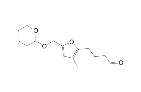 4-[[3-Methyl-5-(tetrahydropyran-2-yloxy)methyl]-2-furyl]butanal