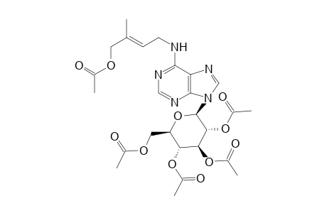 (2R,3R,4S,5R,6R)-2-(6-((E)-4-acetoxy-3-methylbut-2-enylamino)-9H-purin-9-yl)-6-(acetoxymethyl)tetrahydro-2H-pyran-3,4,5-triyl triacetate