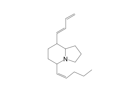 8-(Butadienyl)-5-(pentenyl)-indolizidine