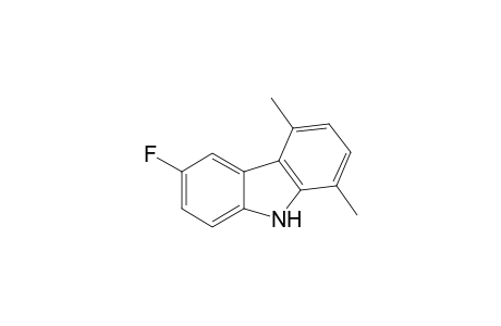 6-fluoranyl-1,4-dimethyl-9H-carbazole