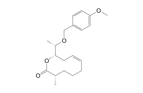 1-[1'-(p-Methoxybenzyl)ethyl]-2-oxa-3-oxo-4-methylcyclodec-8-ene