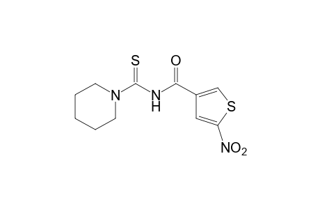 N-(5-nitro-3-thenoyl)thio-1-piperidinecarboxamide