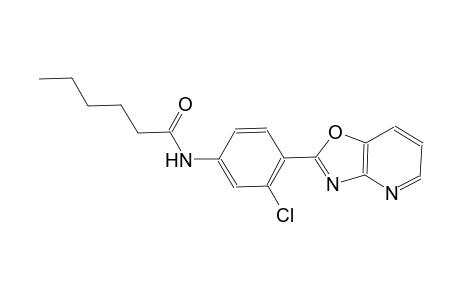 hexanamide, N-(3-chloro-4-oxazolo[4,5-b]pyridin-2-ylphenyl)-