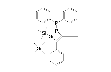4-TERT.-BUTYL-1-DIPHENYLPHOSPHANO-3-PHENYL-2,2-BIS-(TRIMETHYLSILYL)-1,2-DIHYDRO-1,2-PHOSPHASILETE