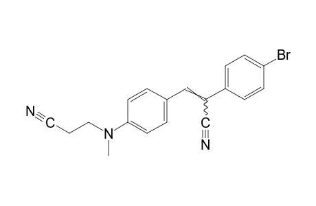 2-(p-Bromophenyl)-3-[p-[(2-cyanoethyl)methylamino]phenyl}acrylonitrile