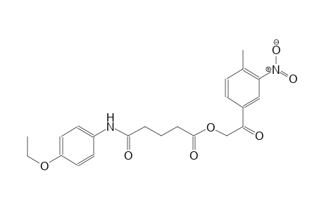 pentanoic acid, 5-[(4-ethoxyphenyl)amino]-5-oxo-, 2-(4-methyl-3-nitrophenyl)-2-oxoethyl ester
