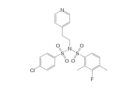 4'-CHLORO-2,4-DIMETHYL-3-FLUORO-N-[2-(4-PYRIDYL)ETHYL]DIBENZENESULFONAMIDE