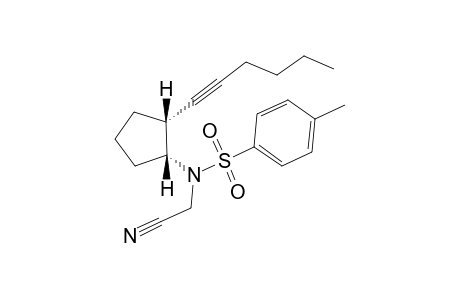 N-Cyanomethyl-N-((1R,2R)-2-hex-1-ynyl-cyclopentyl)-4-methyl-benzenesulfonamide