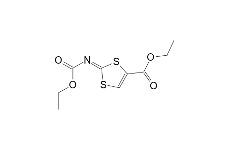(2E)-2-carbethoxyimino-1,3-dithiole-4-carboxylic acid ethyl ester