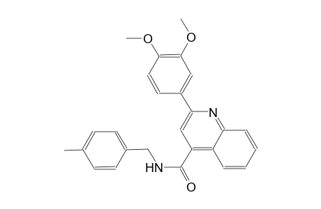 2-(3,4-dimethoxyphenyl)-N-(4-methylbenzyl)-4-quinolinecarboxamide