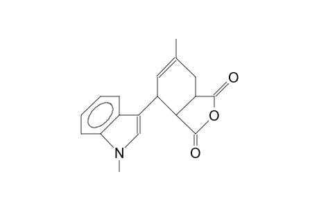 (1RS, 2Sr,3sr)-5-methyl-3-(1'-methyl-indol-3'-yl)-cyclohex-4-ene-1,2-dicarboxylic acid, anhydride