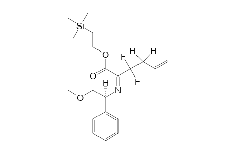 (-)-2-(TRIMETHYLSILYL)-ETHYL-3,3-DIFLUORO-2-[[(1R)-1-PHENYL-2-METHOXYETHYL]-IMINO]-5-HEXENOATE