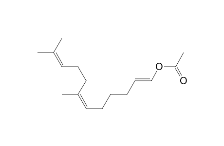 1,6,10-Dodecatrien-1-ol, 7,11-dimethyl-, acetate, (Z,E)-
