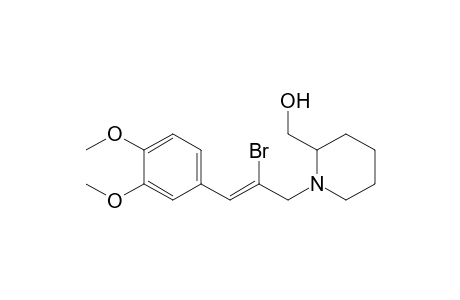 {1-[2'-Bromo-3'-(3",4"-dimethoxyphenyl)prop-2'-enyl]-piperidin-2-yl}-methanol