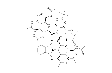 #66-ALPHA;3-O-(3,4,6-TRI-O-ACETYL-2-DEOXY-2-PHTHALIMIDO-D-GLUCOPYRANOSYL)-4-O-[2,3,4,6-TETRA-O-ACETYL-BETA-D-GLUCOPYRANOSYL]-2,6-DI-O-PIVALOYL-ALPHA-D-GALACTOP