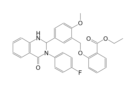 ethyl 2-({5-[3-(4-fluorophenyl)-4-oxo-1,2,3,4-tetrahydro-2-quinazolinyl]-2-methoxybenzyl}oxy)benzoate