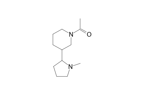 Piperidine, 1-acetyl-3-(1-methyl-2-pyrrolidinyl)-
