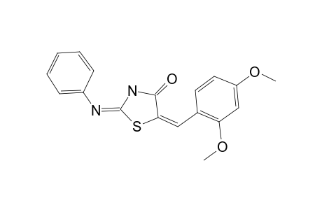 5-(2,4-Dimethoxybenzylidene)-2- phenyliminothiazolidin-4-one