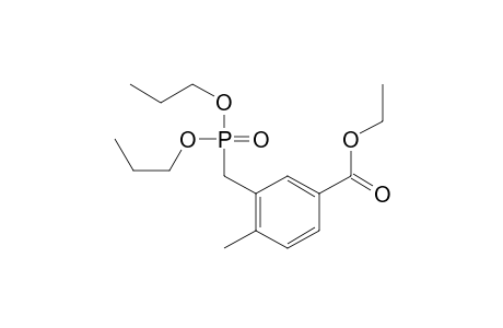 dipropyl 3-ethoxycarbonyl-6-methylbenzylphosphonate