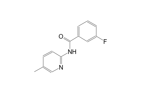 3-fluoro-N-(5-methyl-2-pyridinyl)benzamide