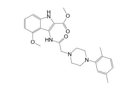 methyl 3-({[4-(2,5-dimethylphenyl)-1-piperazinyl]acetyl}amino)-4-methoxy-1H-indole-2-carboxylate