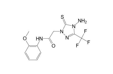 2-[4-amino-5-sulfanylidene-3-(trifluoromethyl)-1,2,4-triazol-1-yl]-N-(2-methoxyphenyl)acetamide