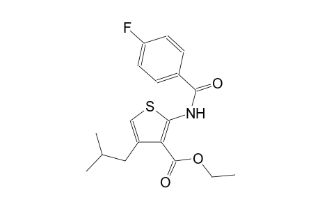 ethyl 2-[(4-fluorobenzoyl)amino]-4-isobutyl-3-thiophenecarboxylate