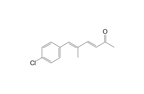 (3E,5E)-6-(4-chlorophenyl)-5-methyl-2-hexa-3,5-dienone