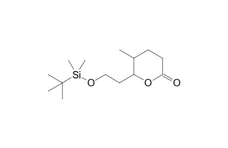 6-[2-(tert-Butyldimethylsilyloxy)ethyl]-5-methyltetrahydropyran-2-one