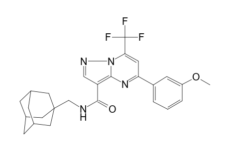 N-(1-adamantylmethyl)-5-(3-methoxyphenyl)-7-(trifluoromethyl)-3-pyrazolo[1,5-a]pyrimidinecarboxamide