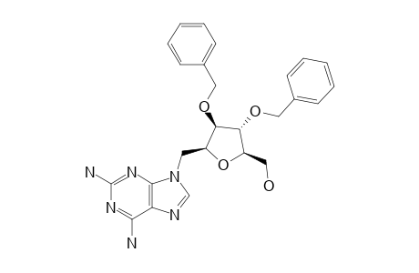 2,5-ANHYDRO-1-(2,6-DIAMINO-9H-PURIN-9-YL)-3,4-DI-O-BENZYL-1-DEOXY-D-GLUCITOL