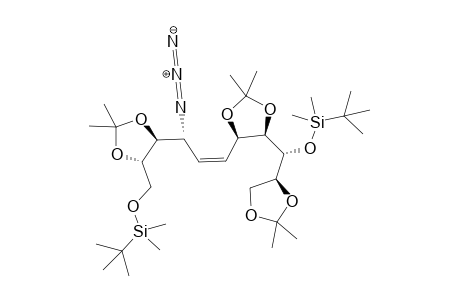 (4R,5R)-4-[(Z)-(3R,4S,5S)-3-Azido-6-(tert-butyl-dimethyl-silanyloxy)-4,5-isopropylidenedioxy-hex-1-enyl]-5-[(R)-(tert-butyl-dimethyl-silanyloxy)-((S)-2,2-dimethyl-[1,3]dioxola-4-yl)-methyl]-2,2-dimethyl-[1,3]dioxol