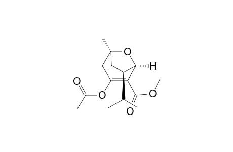 (1R*,5S*,7R*)-3-Acetoxy-7-isopropyl-2-(methoxycarbonyl)-5-methyl-8-oxabicyclo[3.2.1]oct-2-ene