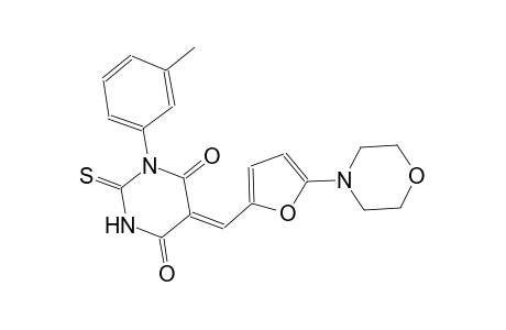 (5Z)-1-(3-methylphenyl)-5-{[5-(4-morpholinyl)-2-furyl]methylene}-2-thioxodihydro-4,6(1H,5H)-pyrimidinedione