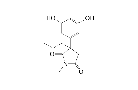 alpha-(3,5-Dihydroxyphenyl)-alpha-propyl-N-methyl succinimide
