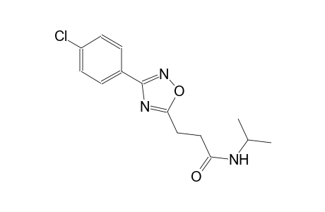 3-[3-(4-chlorophenyl)-1,2,4-oxadiazol-5-yl]-N-isopropylpropanamide
