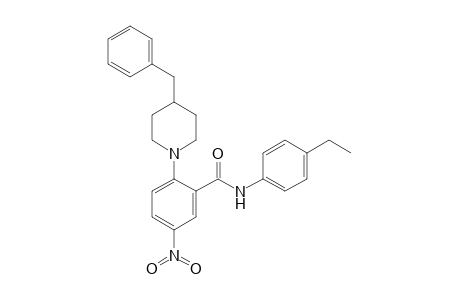2-(4-benzyl-1-piperidyl)-N-(4-ethylphenyl)-5-nitro-benzamide