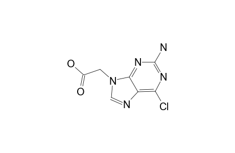2-Amino-6-chloro-9H-purine-9-acetic acid
