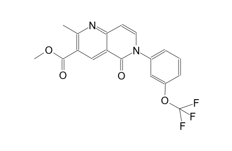 1,6-naphthyridine-3-carboxylic acid, 5,6-dihydro-2-methyl-5-oxo-6-[3-(trifluoromethoxy)phenyl]-, methyl ester