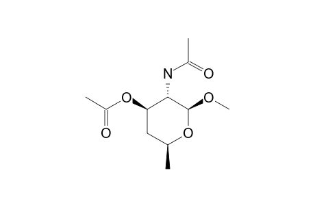METHYL-2-ACETAMIDO-3-O-ACETYL-2,4,6-TRIDEOXY-BETA-D-XYLOHEXOPYRANOSIDE