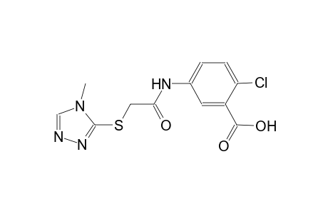 2-chloro-5-({[(4-methyl-4H-1,2,4-triazol-3-yl)sulfanyl]acetyl}amino)benzoic acid