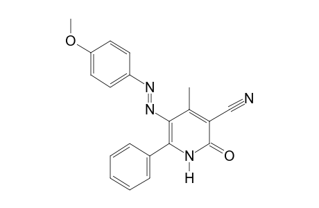 1,2-DIHYDRO-5-[(p-METHOXYPHENYL)AZO]-4-METHYL-2-OXO-6-PHENYL-NICOTINONITRILE