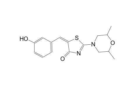 4(5H)-thiazolone, 2-(2,6-dimethyl-4-morpholinyl)-5-[(3-hydroxyphenyl)methylene]-, (5E)-